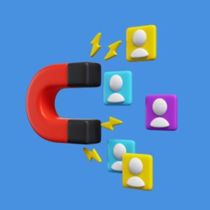 Imã atraindo tráfego orgánico